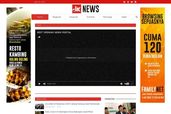Wpberita theme site design template sample