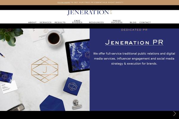 jenerationpr.com site used Jeneration