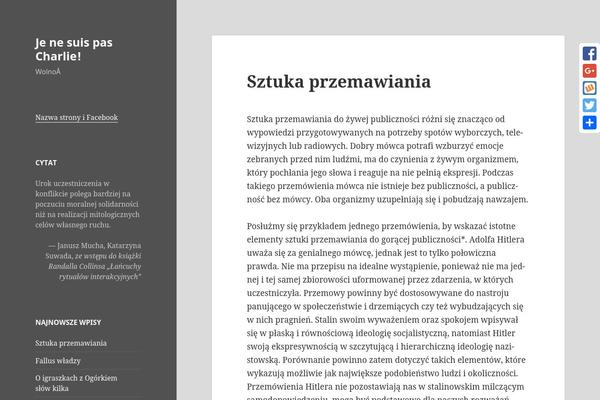 Twenty Fifteen theme site design template sample