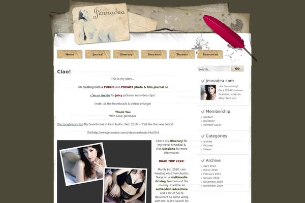 Jennifer theme site design template sample