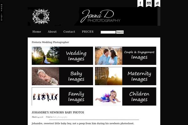 Prophoto4 theme site design template sample