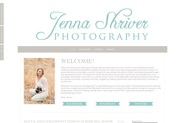 Prophoto4 theme site design template sample