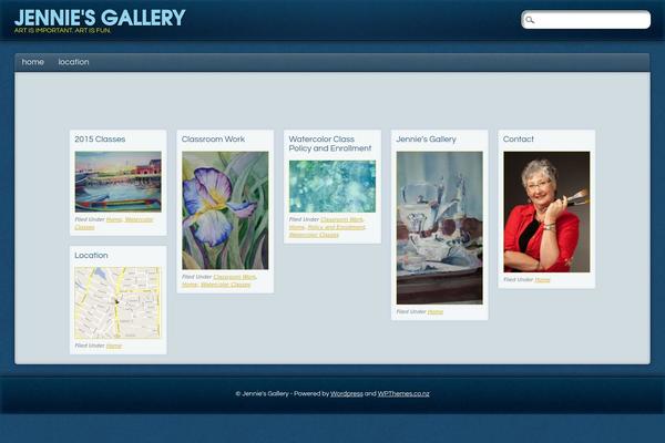 PinBlue theme site design template sample