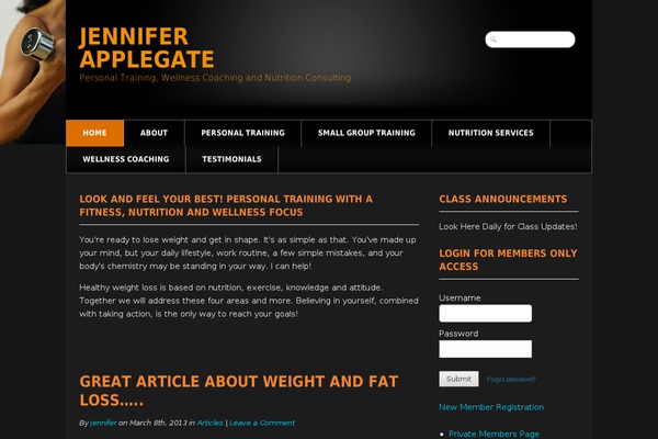 FitPro theme site design template sample