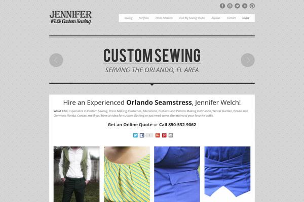 jenniferbwelch.com site used Theartist