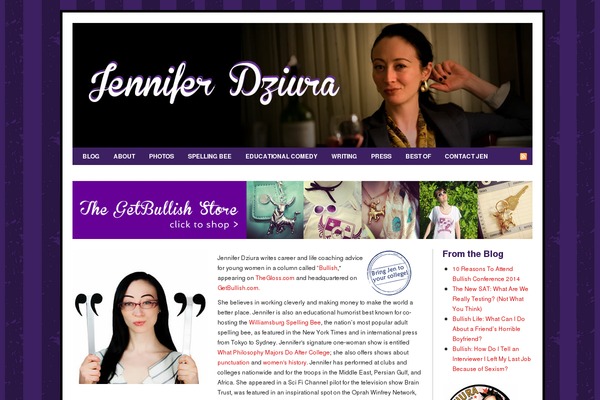 jenniferdziura.com site used WP-DaVinci 2.0
