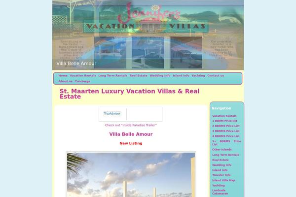 Property theme site design template sample