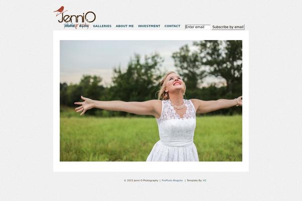 Prophoto4 theme site design template sample