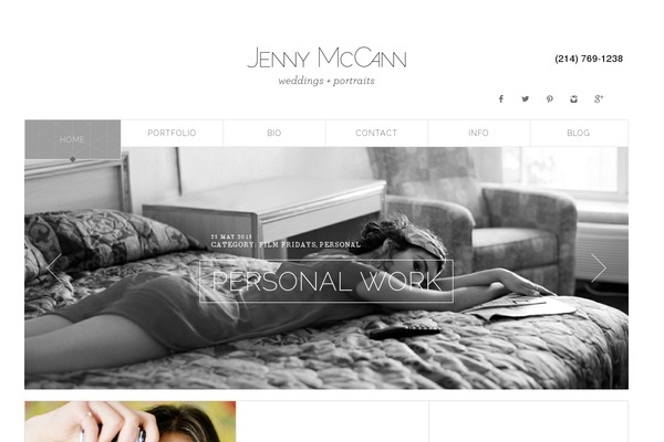 Jenny theme site design template sample