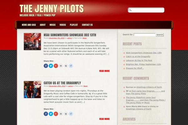 Frantic theme site design template sample