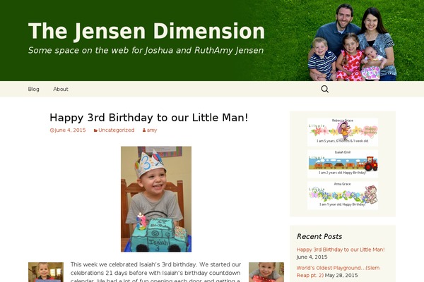 Twentythirteen Child theme site design template sample