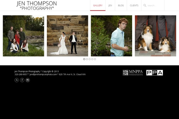 Infinite theme site design template sample