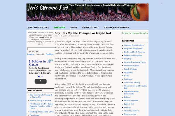 Cutline 3 Column Split theme site design template sample