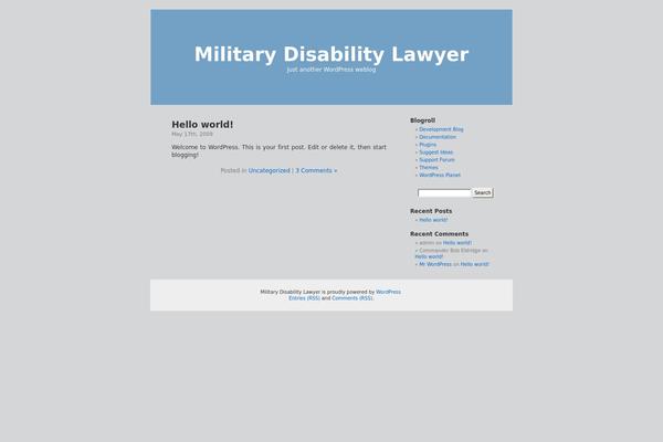 Default theme site design template sample