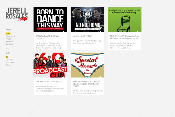 Gridlocked theme site design template sample