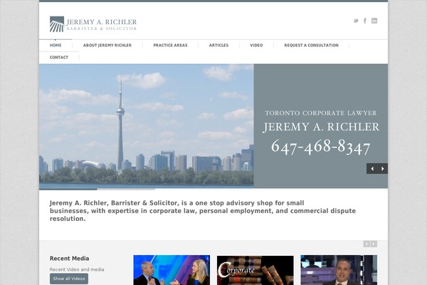 jeremyarichler.com site used ELOGIX