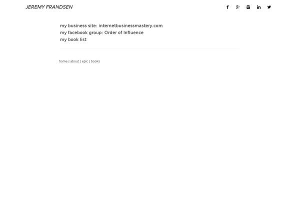 Site using Simple Social Icons plugin
