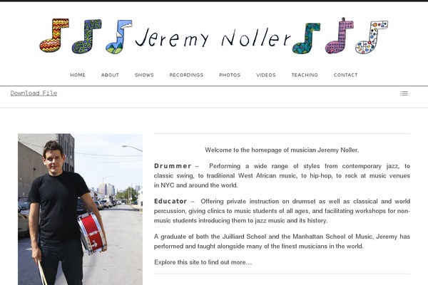 Promenade theme site design template sample