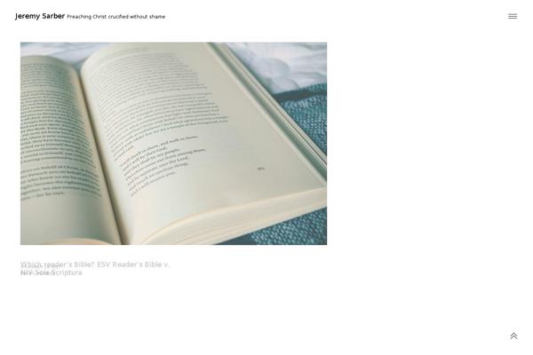 jeremysarber.com site used Minimalist-pro