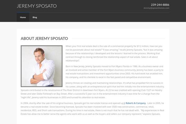 Realty theme site design template sample
