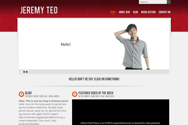 Simple theme site design template sample