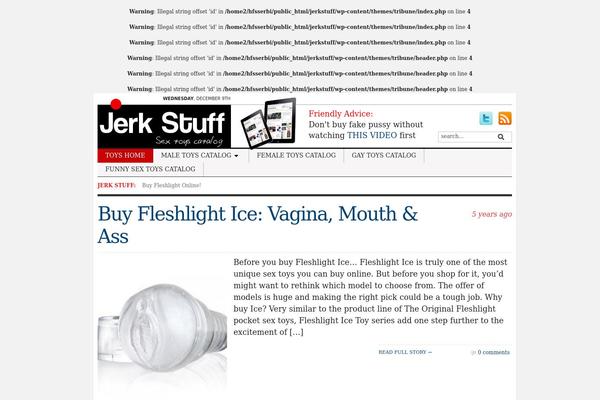 Tribune theme site design template sample