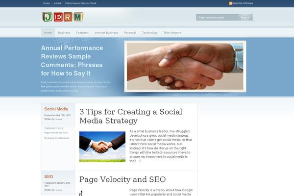 OpenAir theme site design template sample