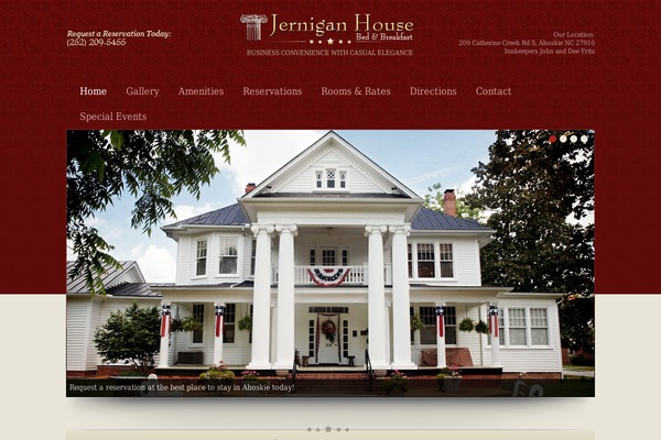 Hospitality theme site design template sample