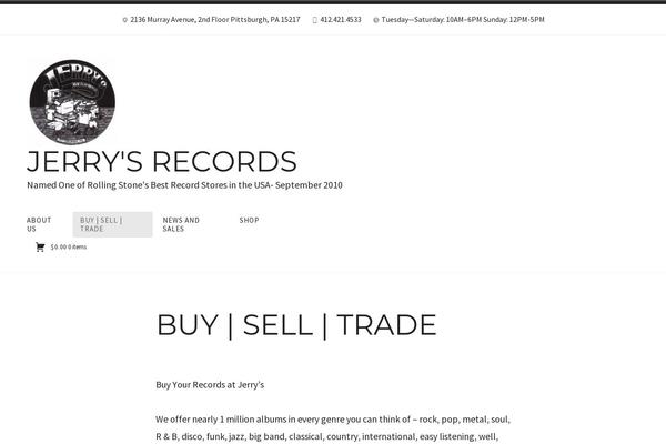 jerrysrecords.com site used Radcliffe-2-wpcom