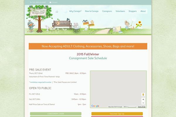 Kids Zone theme site design template sample
