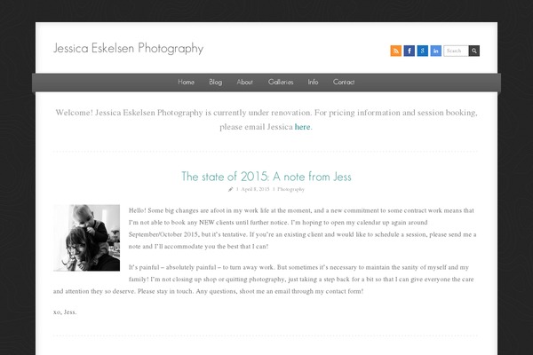 Serendipity theme site design template sample