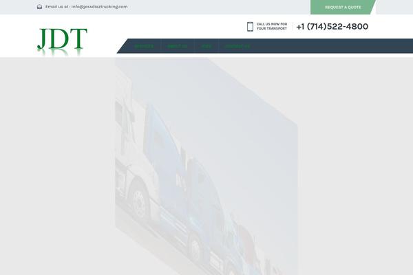 Transport theme site design template sample