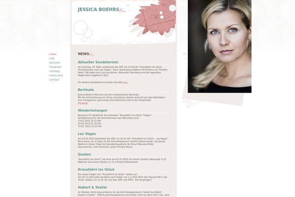 Jessica theme site design template sample