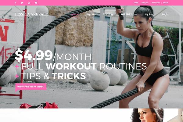 Membership theme site design template sample