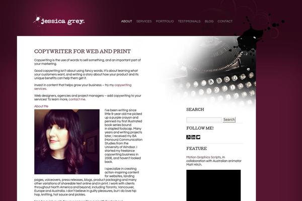 Jessica theme site design template sample