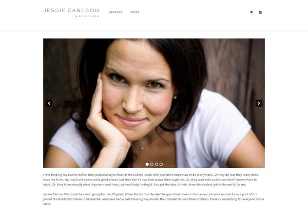 Glamour theme site design template sample