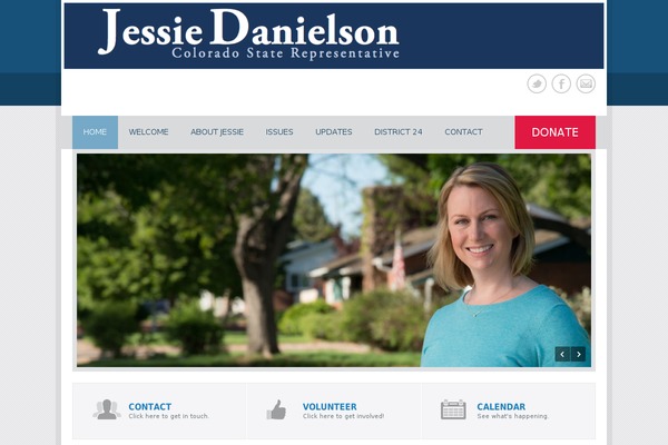 Politician theme site design template sample
