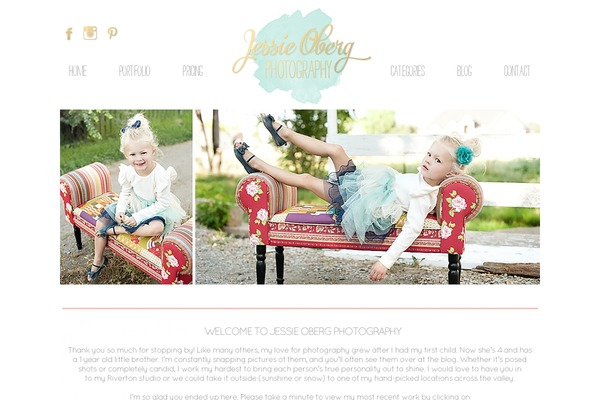 Prophoto4 theme site design template sample