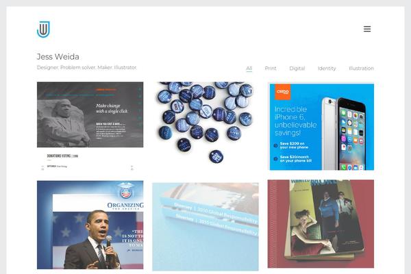 Kalium theme site design template sample