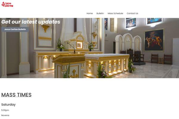 jesuscaritaschurch.org site used Holycross