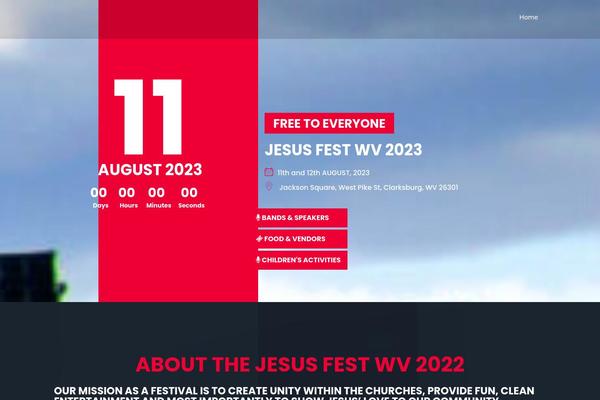 Big-event theme site design template sample