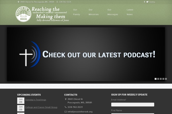 Site using Sermon Manager plugin