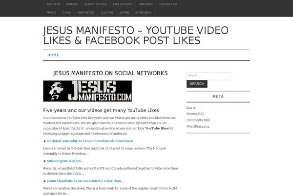 jesusmanifesto.com site used Revolution Magazine