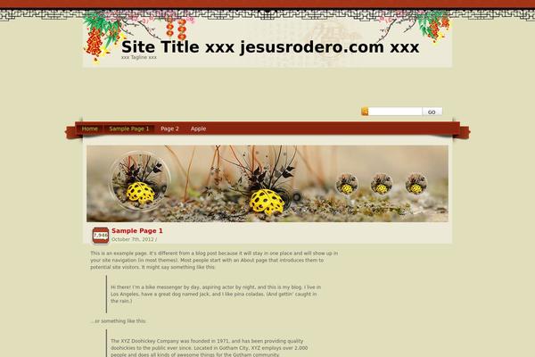 SpringFestival theme site design template sample