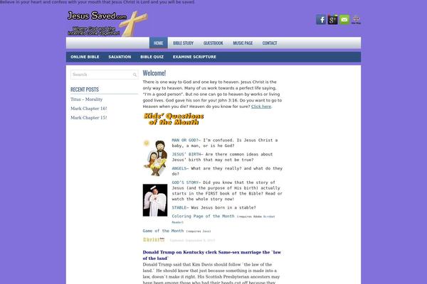 jesussaved.com site used Gravia