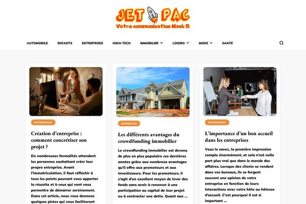 Blossom PinIt theme site design template sample
