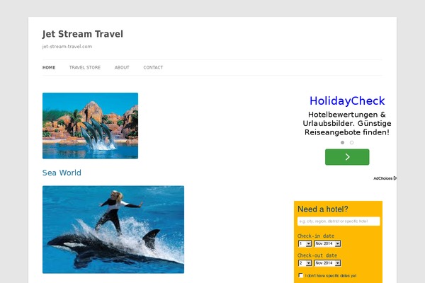 Site using Booking.com Official Search Box plugin