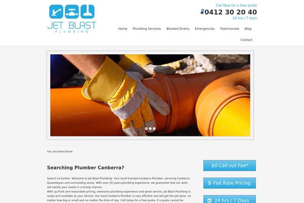 Site using Easy WordPress Parallax Slider plugin