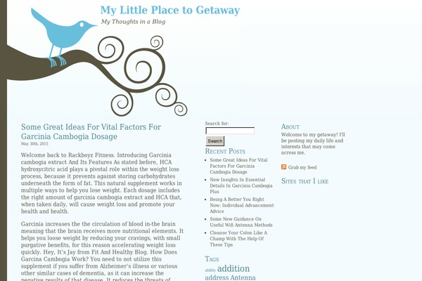 Bluebird theme site design template sample