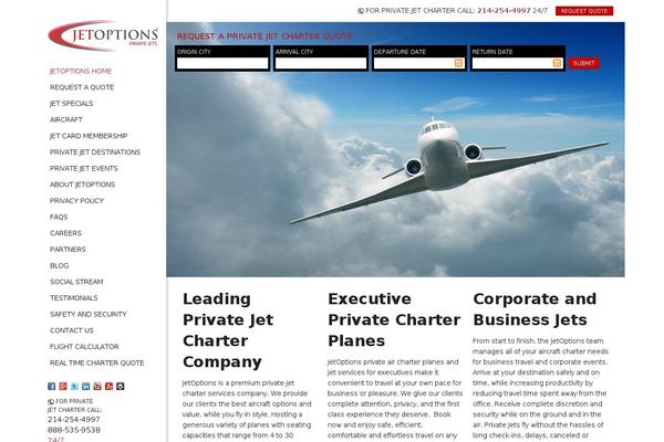 jetoptionsjetcharter.com site used Jetoptions-glide